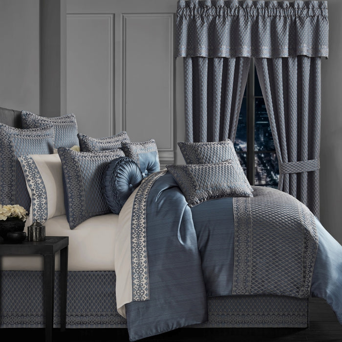 JQ LEAH KING 4PCS COMFORTER BLUE (327127458)