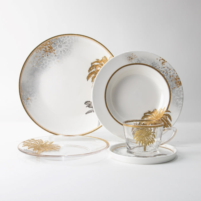 TWINS-20PCS DINNER SET PALM GOLD (202029263)