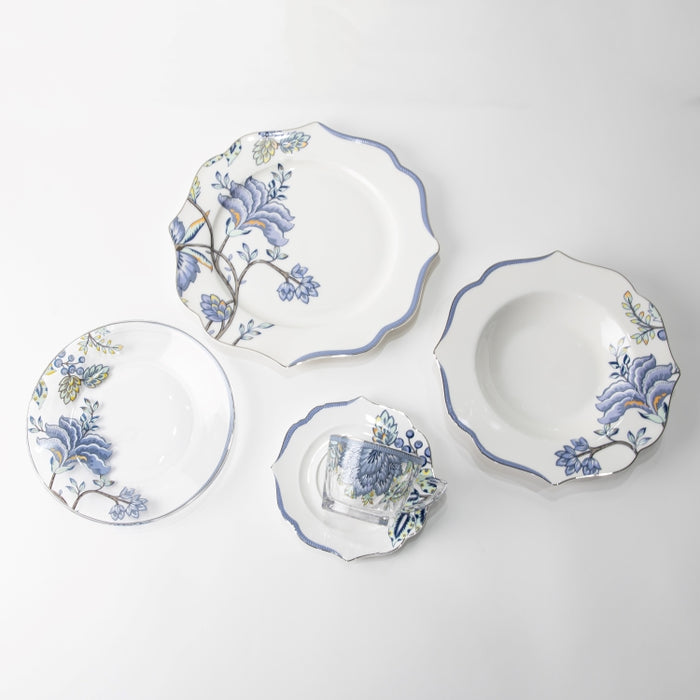 TWINS-20PCS DINNER SET FLORAL BLUE (202029265)