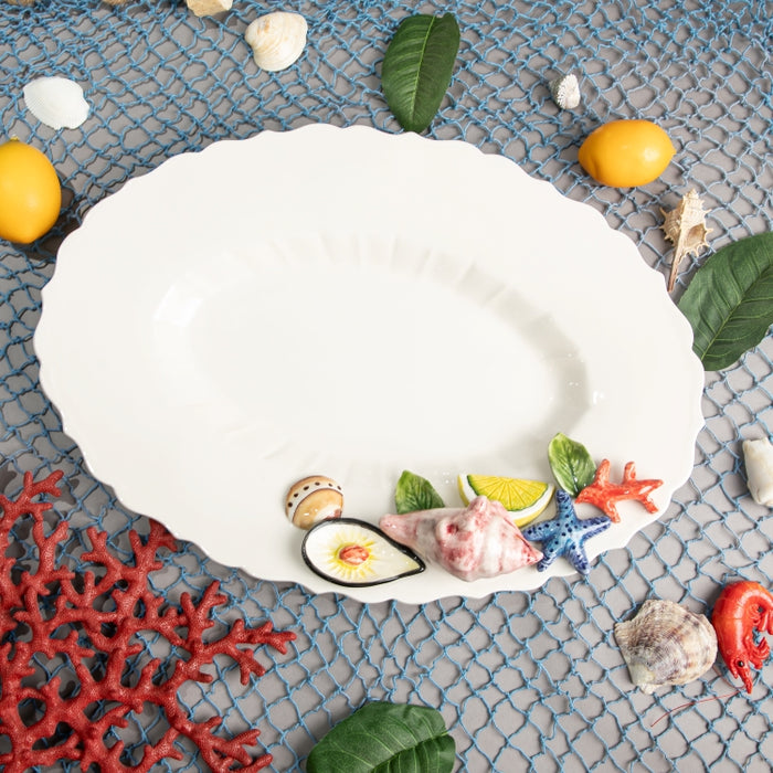 SEAFRUIT OVAL DISH BOTTOM 45CMX30CM (202029191)