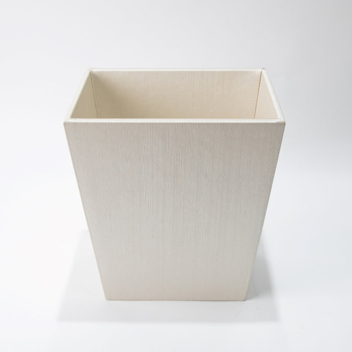 CONIC WASTE BASKET SILK IVORY (202042179)