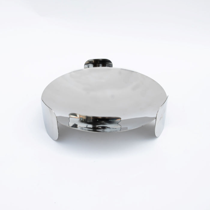 DAZHANG-STAINLESS STEEL FOOTED TRAY SLVR D30CM (202107515)