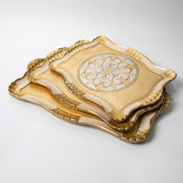 FALCONIERI WOODEN RECT.TRAY LRG GOLD/I (202107441)