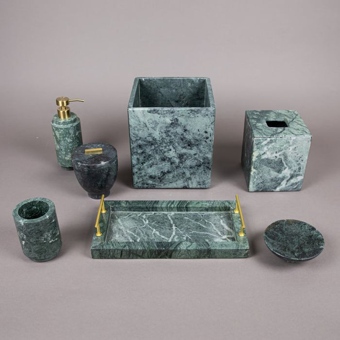 KAS ESMERALDA 7PCS BATHROOM SET GREEN  (264846407)