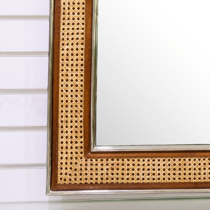 VINTAGE CANED PALM MIRROR 78CMX103CM (332701020)