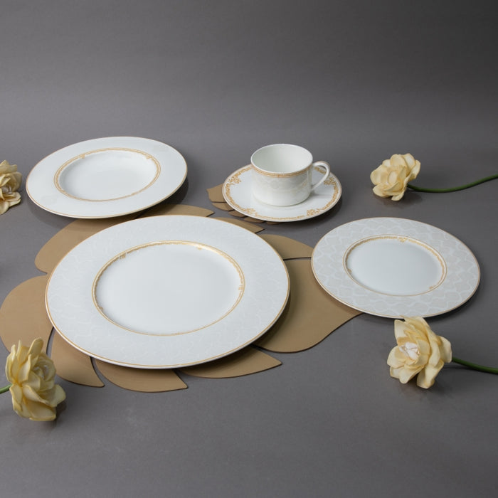 FOSUNY-FINE BONE 20PCS DINNER SET WHITE/GOLD (202029260)