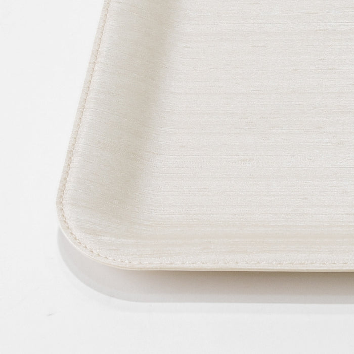 PLASTIC TRAY SMALL SILK IVORY 33CMX25CM (202107484)