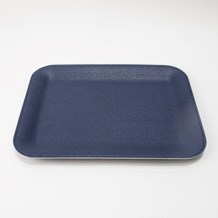 PLASTIC TRAY SMALL BRAID NAVY 33CMX25CM (202107464)