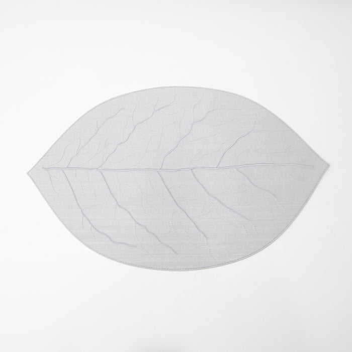 LEAF PLACEMAT SILK SILVER (202055092)