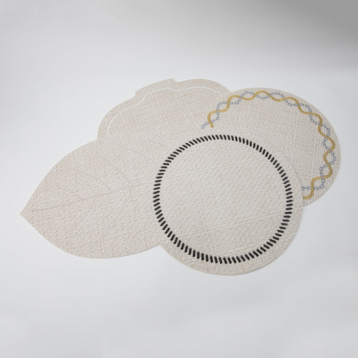 CROWN PLACEMAT W/LINE RAFYA BIEGE (202055076)