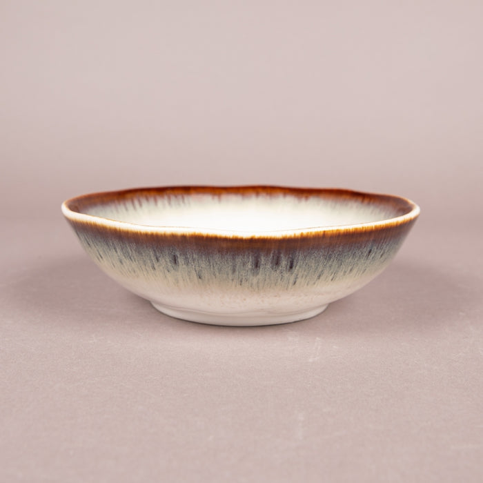 NUANCES PORCELAIN SOUP PLATE 19C BROWN (202073110)