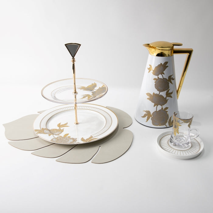 TWINS-2 TIER CAKE PLATE PEONY (202029278)