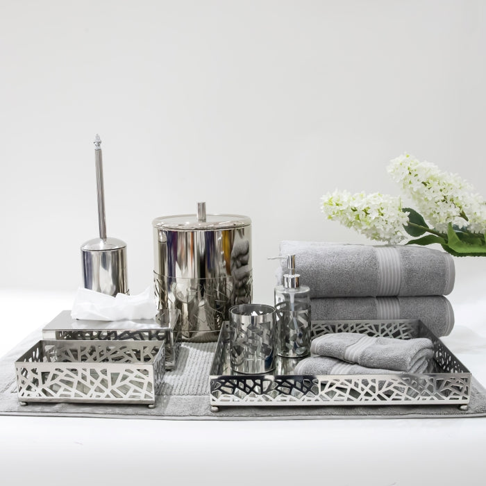 DAZHANG-7PCS BATHROOM SET SLVR (264846603)