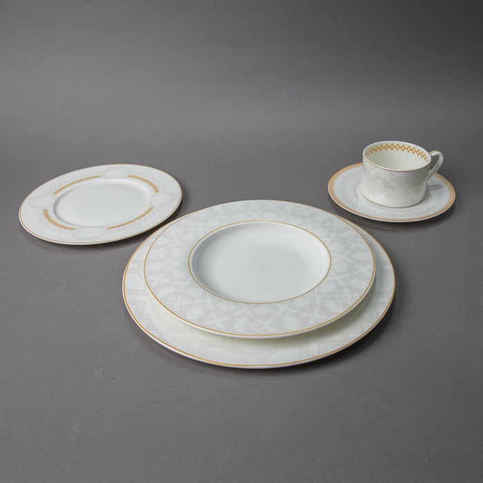 FOSUNY-FINE BONE 20PCS DINNER SET WHITE/GOLD (202029261)