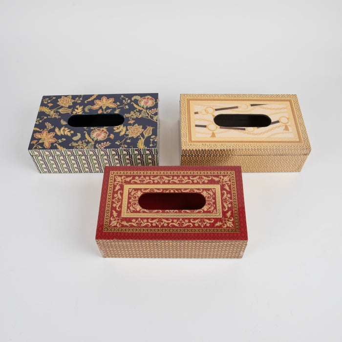 PAISELY BLUE TISSUE BOX 24X18CM (202073476)