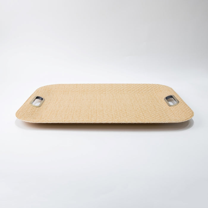 TRAY LARGE WITH HANDLE RAFYA YELLOW 55CMX40CM (202107466)