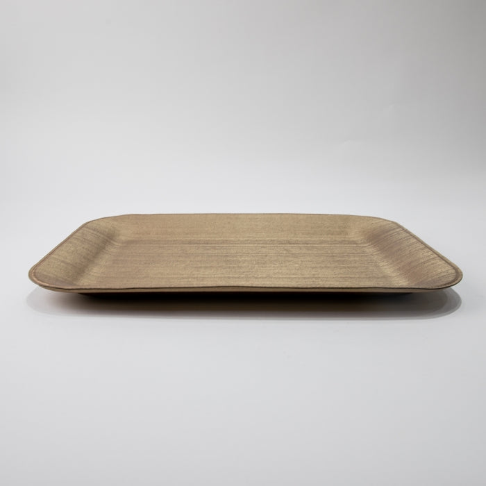 PLASTIC TRAY MEDIUM SILK BRONZE 44CMX33CM (202107479)