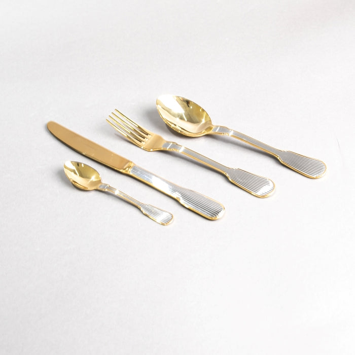 CAPRI 24PCS CUTLERY SET GOLD GELTEX (202064317)