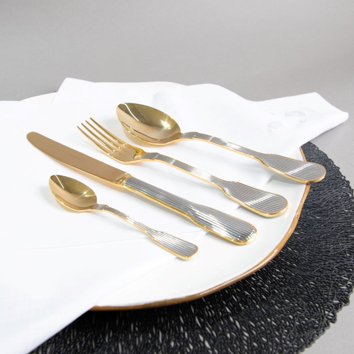 CAPRI 24PCS CUTLERY SET GOLD GELTEX (202064317)