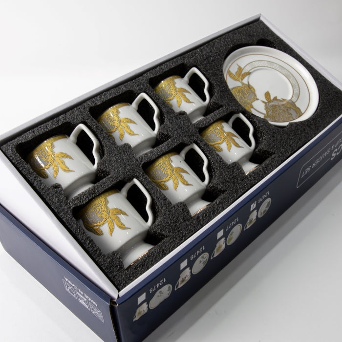 TWINS-6PCS COFFEE CUP&SAUCER PEONY (202029270)