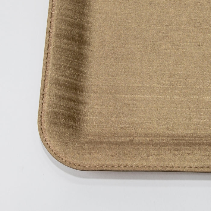 PLASTIC TRAY SMALL SILK BRONZE 33CMX25CM (202107480)