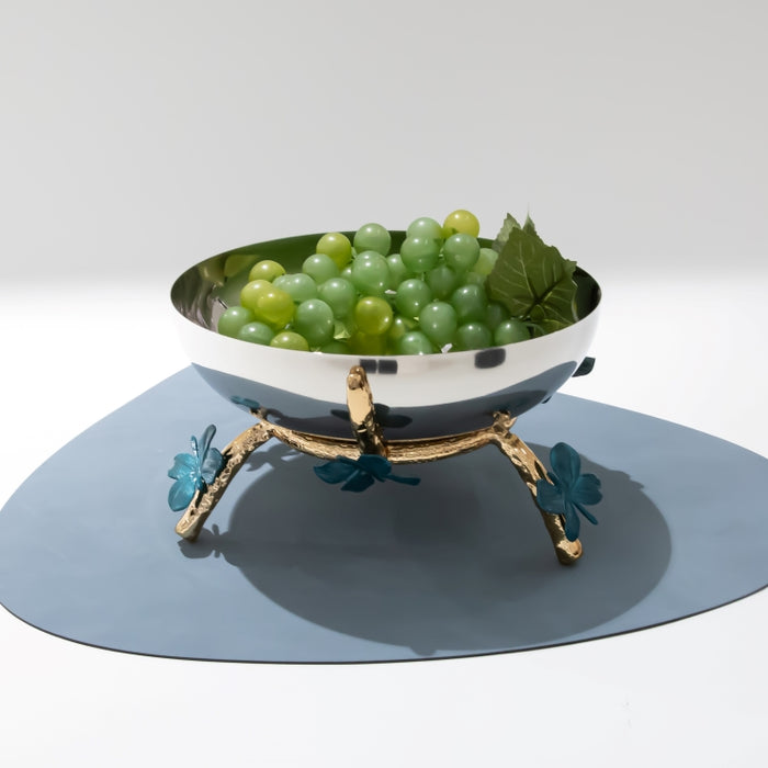 DAZHANG-STAINLESS STEEL BOWL WITH STAND D22CM H12CM (202107509)