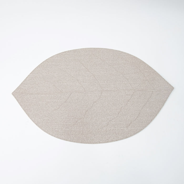 LEAF PLACEMAT BRAID LATTE (202055052)