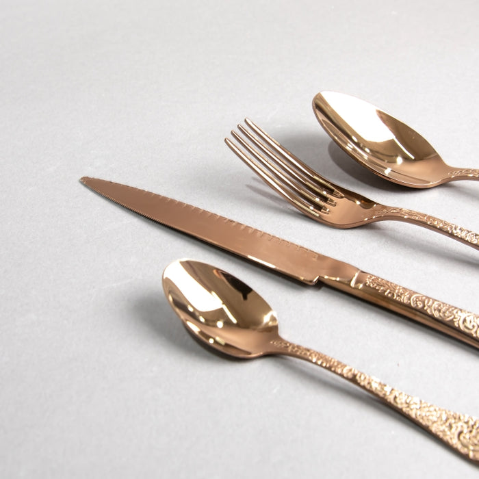 HERDMAR-BETTY 24PCS CUTLERY SET GLTX COPPER (202064264)