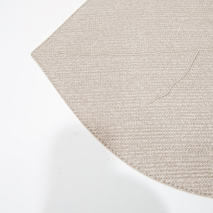LEAF PLACEMAT BRAID LATTE (202055052)