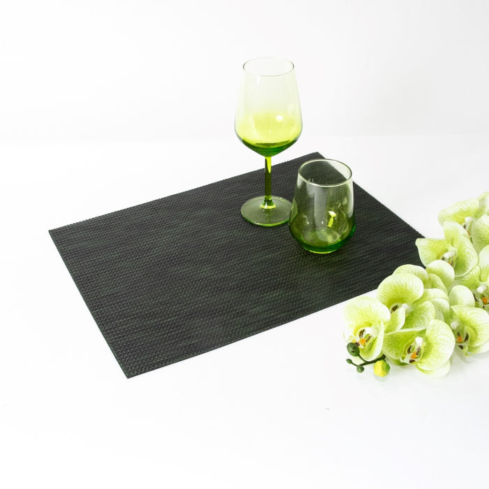 RECT.PLACEMAT DOUBLE SIDED VIMINI GREEN/NAVY (202042208)