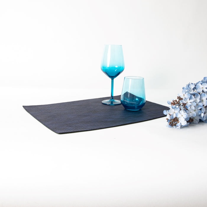 RECT.PLACEMAT DOUBLE SIDED VIMINI GREEN/NAVY (202042208)