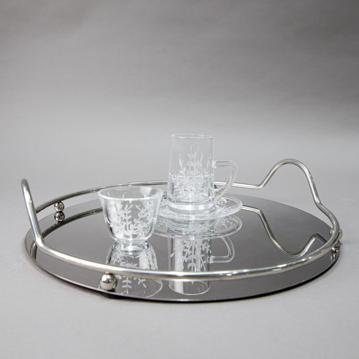 NABEISI-SET/6PCS TEACUP&SAUCER SLV (202016514)