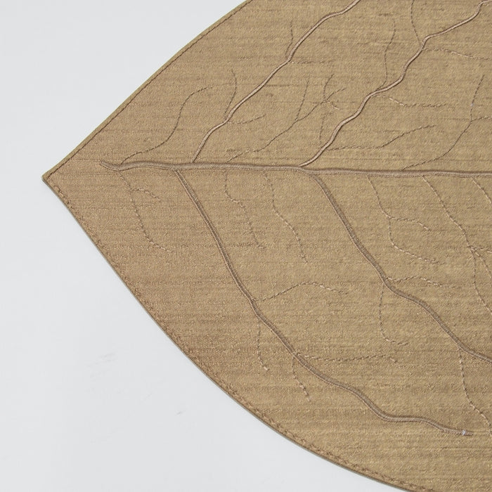 LEAF PLACEMAT SILK BRONZE (202055082)