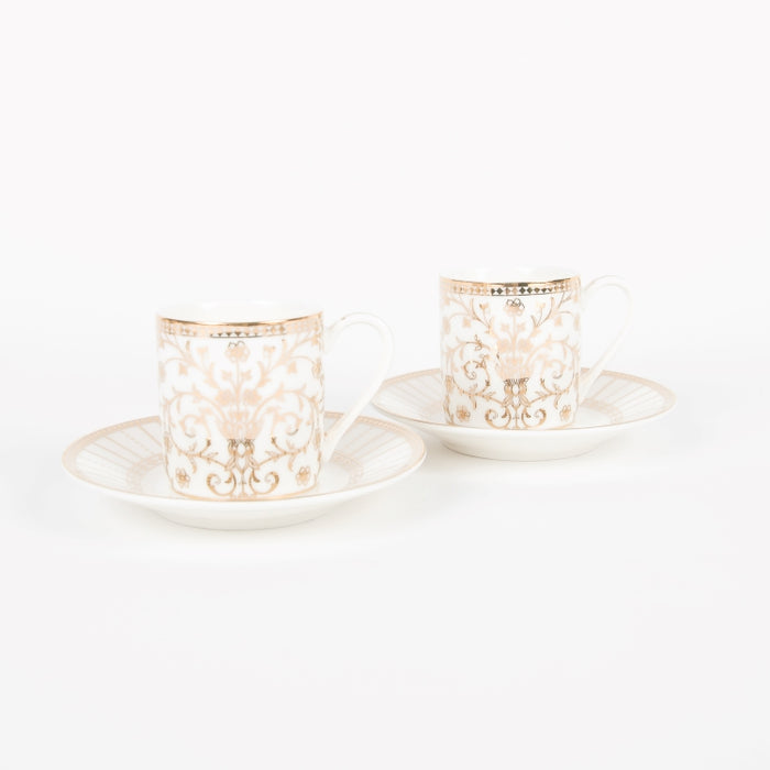 GOLDEN SET/2PCS COFFEE CUP&SAUCER 80ML (202073446)