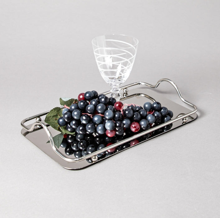 STEEL TRAY 35CMX20CM SILVER SMALL (202016351)
